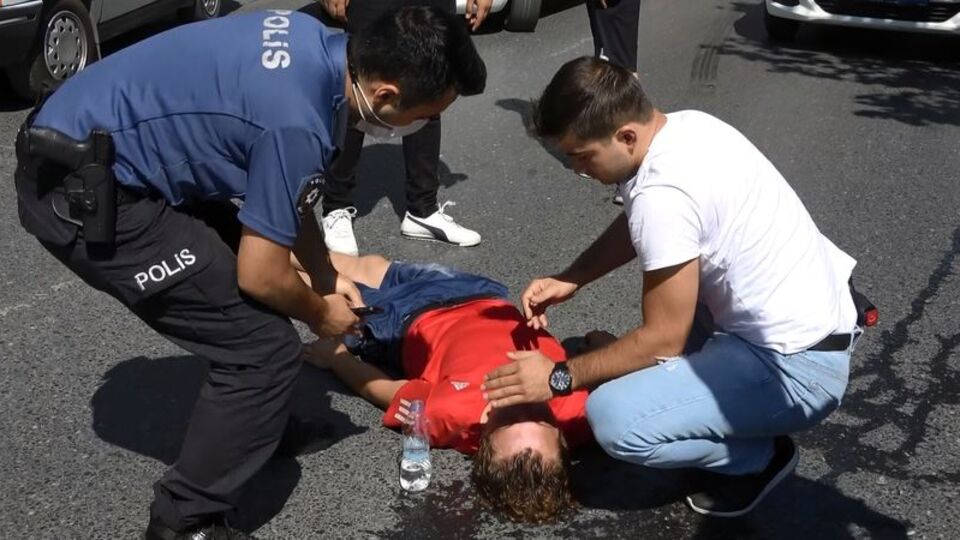 İmdadına polis ve asker koştu