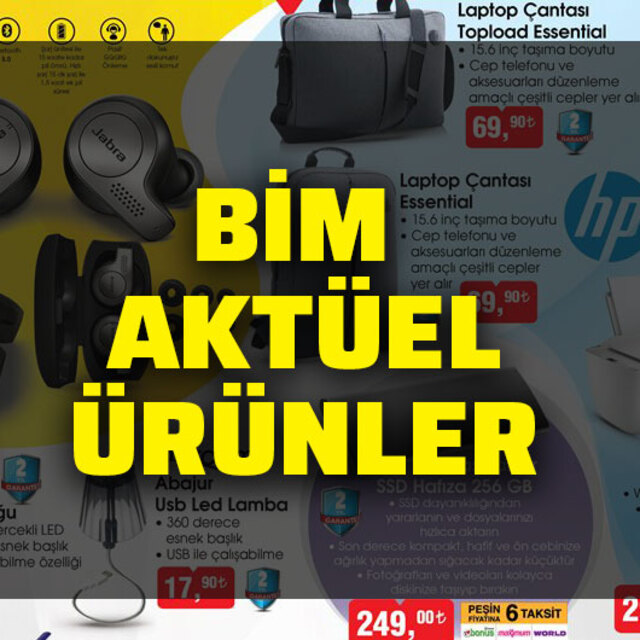 İşte BİM aktüel ürünler kataloğu