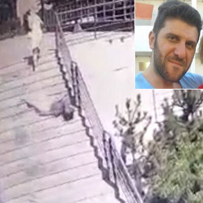 15'nci kattan üzerine cam düşmüştü! Kahreden görüntü!