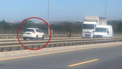 Yürekleri ağza getirdi! Ters yönde tam gaz