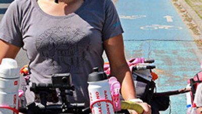 Masal ve ailesi, bisikletle Türkiye turunda