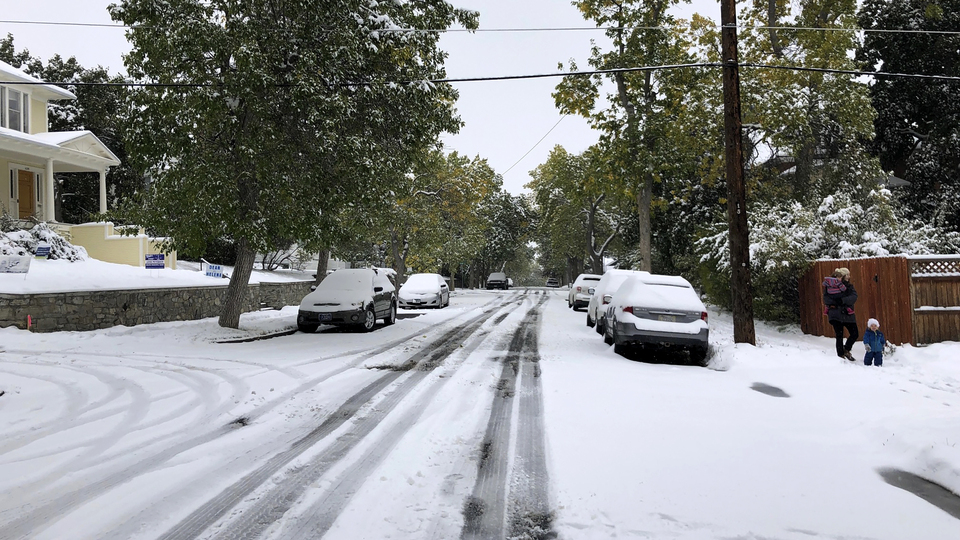 ABD'de sıcaklıklar 33 derece birden düştü, bir gece kış geldi!
