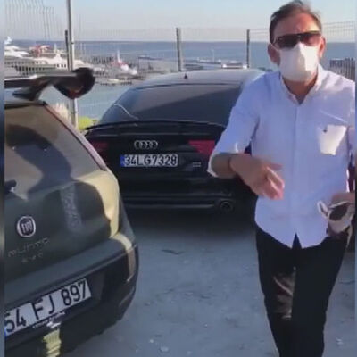 "Aracını parçaladım gel çek!"