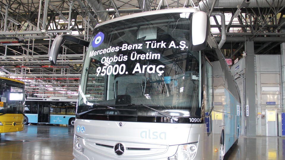 Türkiye'de 95 bininci otobüsü üretti