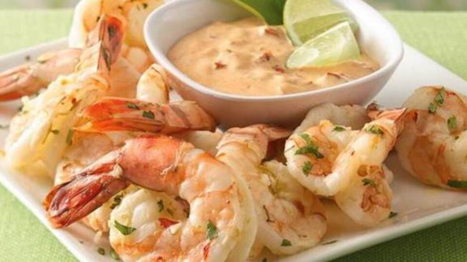 Acılı, kremalı karides tarifi