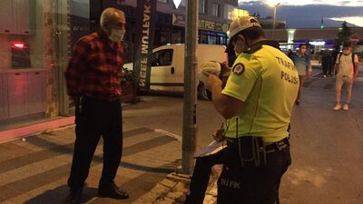 900 TL cezayı yiyince maskeyi takmadı!