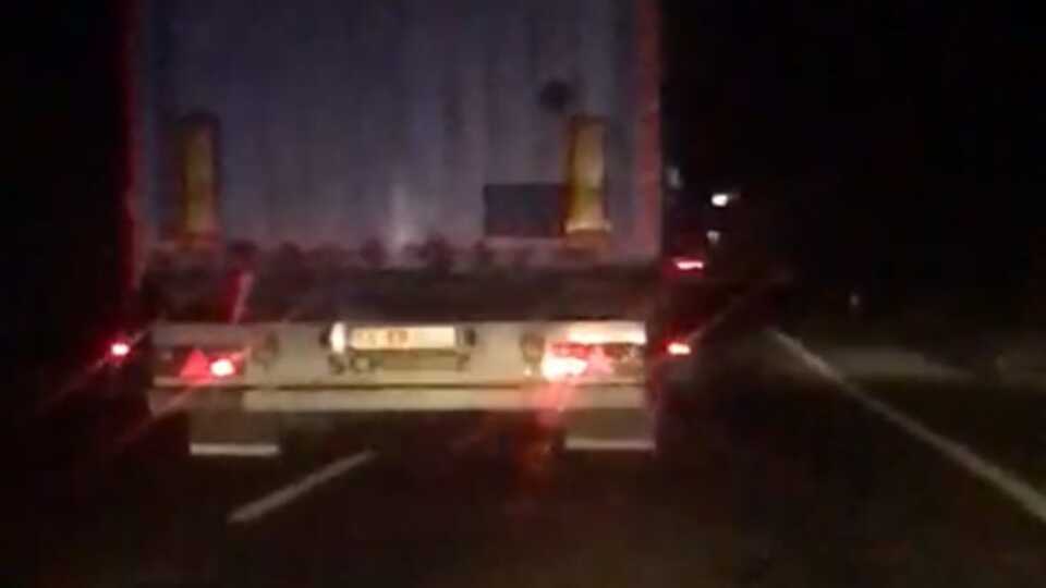 TIR şoförü çileden çıkardı