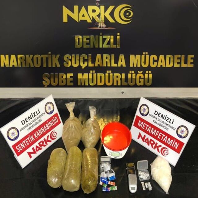 Denizli'de uyuşturucu operasyonu!