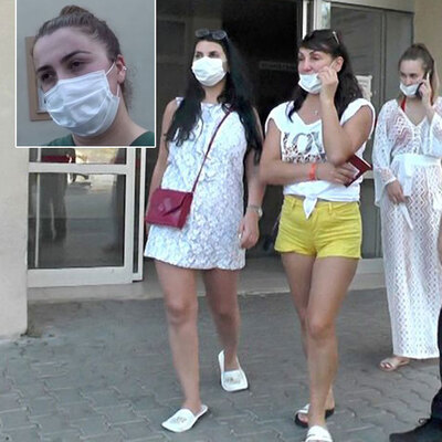 Turistlere "maske takın" diyen hemşire yüzüne terlik yedi!