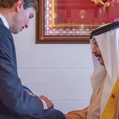 Trump'ın damadından Bahreyn kralına Tevrat!