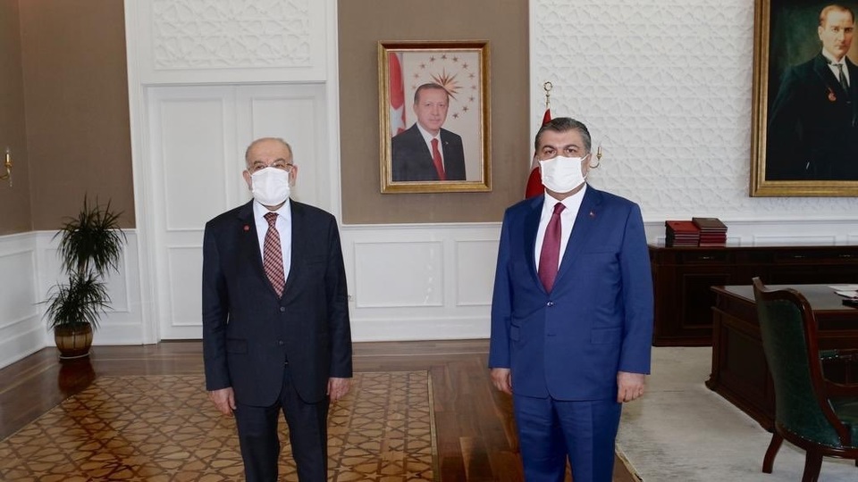 Koca, Karamollaoğlu ile bir araya geldi