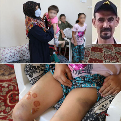 Eşe ve 4 çocuğa işkence!