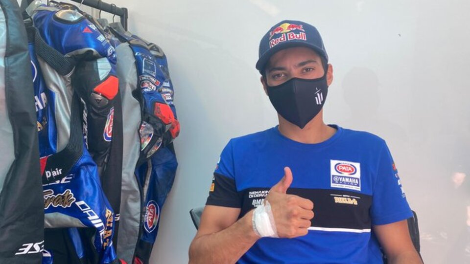 Isınma turunda kaza geçirdi!