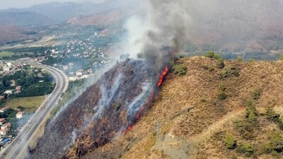 Muğla'da yıldırım kaynaklı yangın söndürüldü