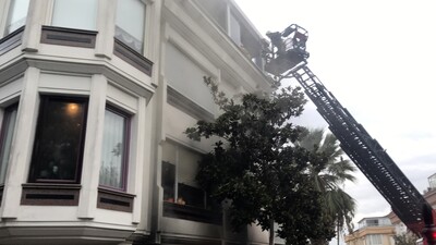 Patlayan çamaşır makinesi yangın çıkardı!