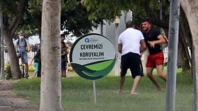 Dinlene dinlene kavga ettiler! "Karışmayın aile içi!"