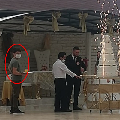 Karantinayı delip düğün salonunda çalışmış!