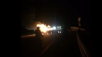 Feci kaza! Yanan araçta 3 kişi öldü