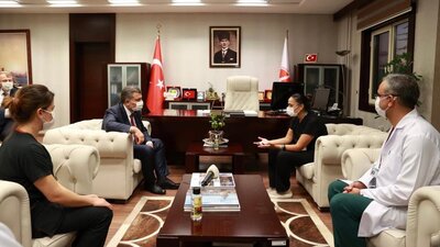 Bakan Koca'dan moral ziyareti