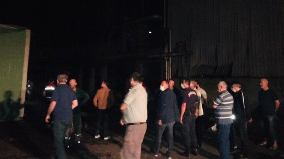 Fabrikada kazan dairesi patladı, faciadan dönüldü