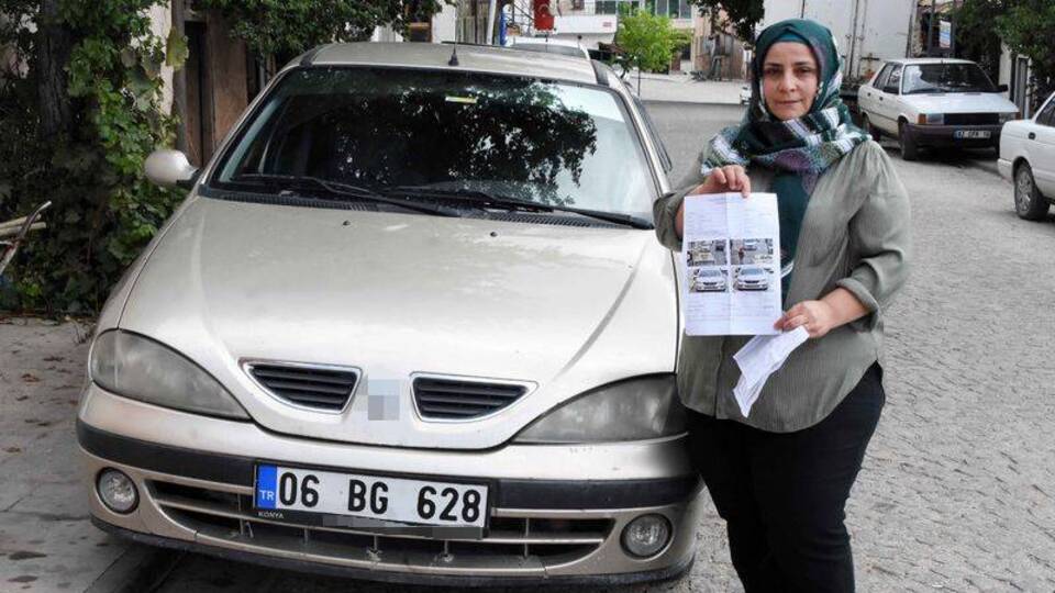 Hiç gitmedi, hatalı park cezası geldi