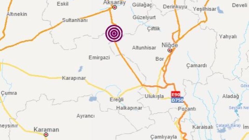 Aksaray'da korkutan deprem