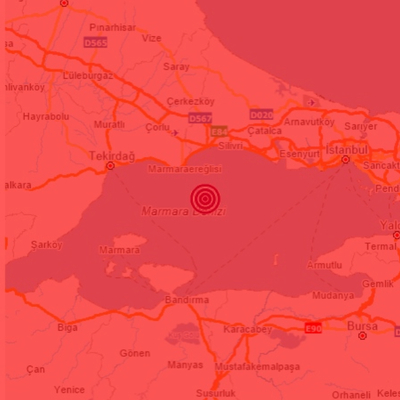 İstanbul'da da hissedilen bir deprem meydana geldi