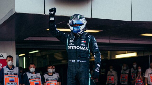 Hamilton ceza yedi, Bottas kazandı