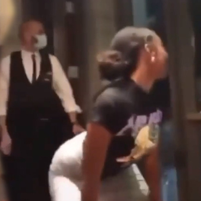 Nusret'e twerk yapan kadının sevgilisi mekanı bastı!