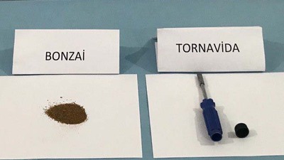 Tornavida sapından uyuşturucu çıktı!