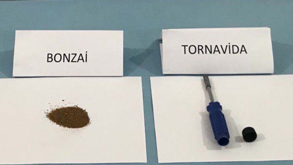 Tornavida sapından uyuşturucu çıktı!