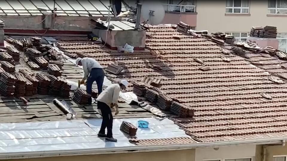 Maske var, iş güvenliği yok!