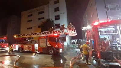 Fabrika deposunda yangın paniği