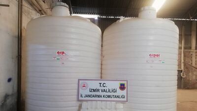 11 bin litre etil alkol ele geçirildi