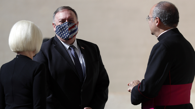 Pompeo Vatikan'da Papa ile görüşemedi