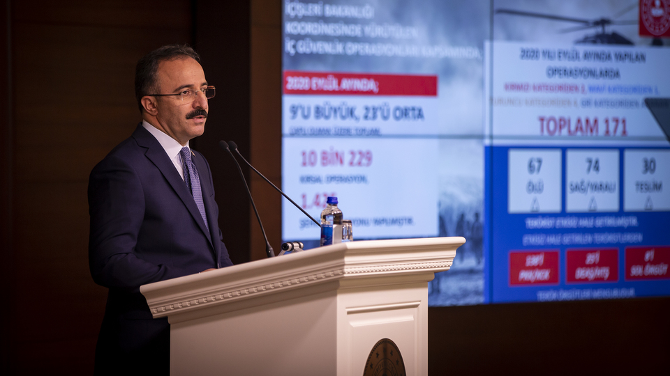 Eylül'deki operasyonların bilançosu açıklandı