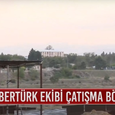Habertürk ekibi sıcak bölgede