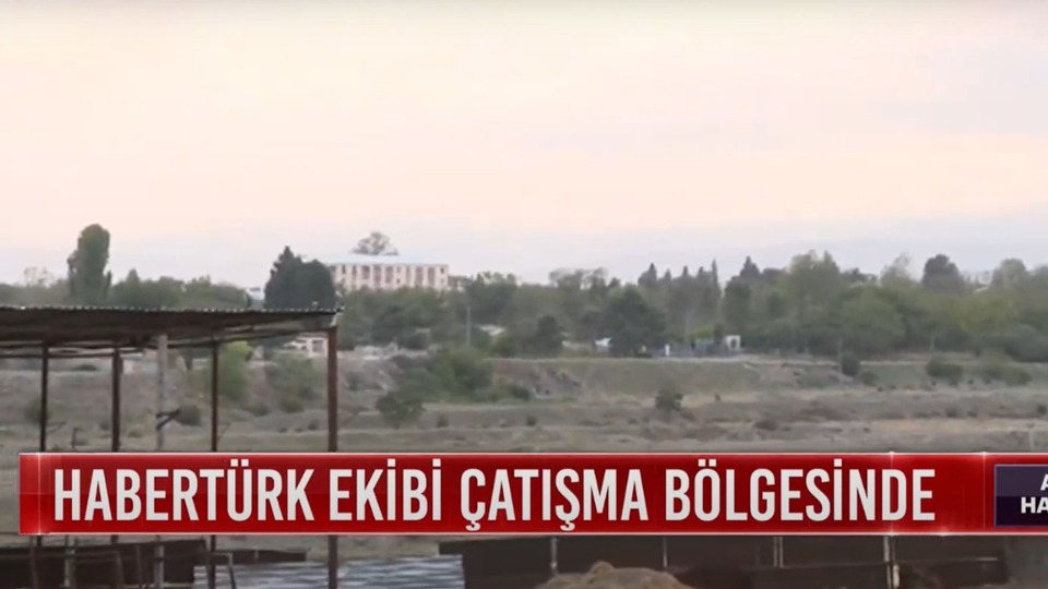 Habertürk ekibi sıcak bölgede