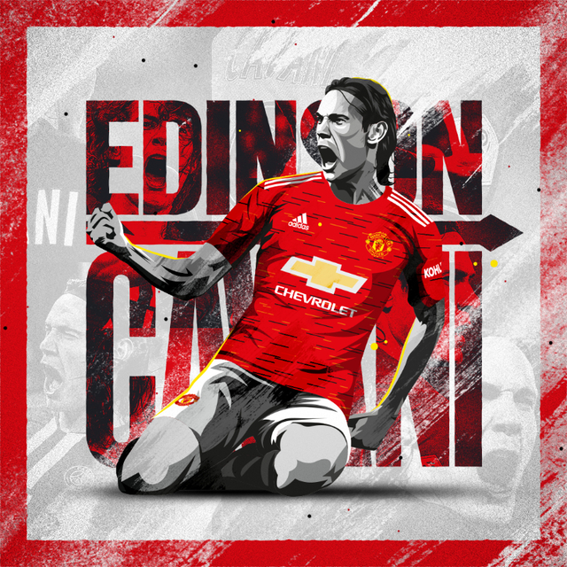 Cavani, Manchester United'da