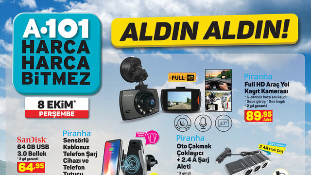 A101 8 Ekim haftanın indirimli ürünleri