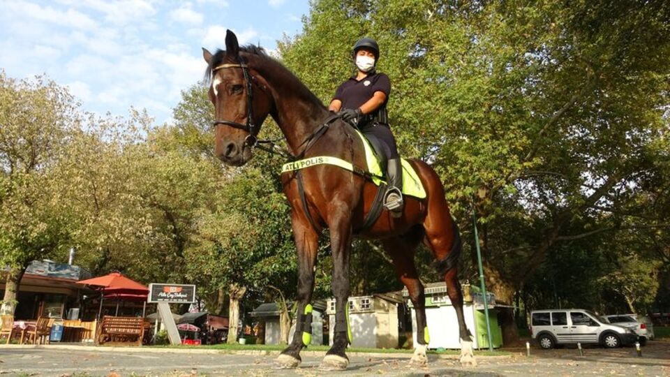 Bursa'da atlı polisler göreve hazır