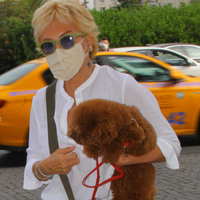 Köpeği ile alışverişte