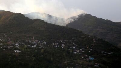 Kastamonu'daki yangına müdahale ediliyor