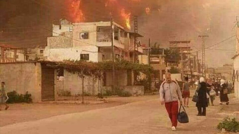 Suriye'de yangın faciası!