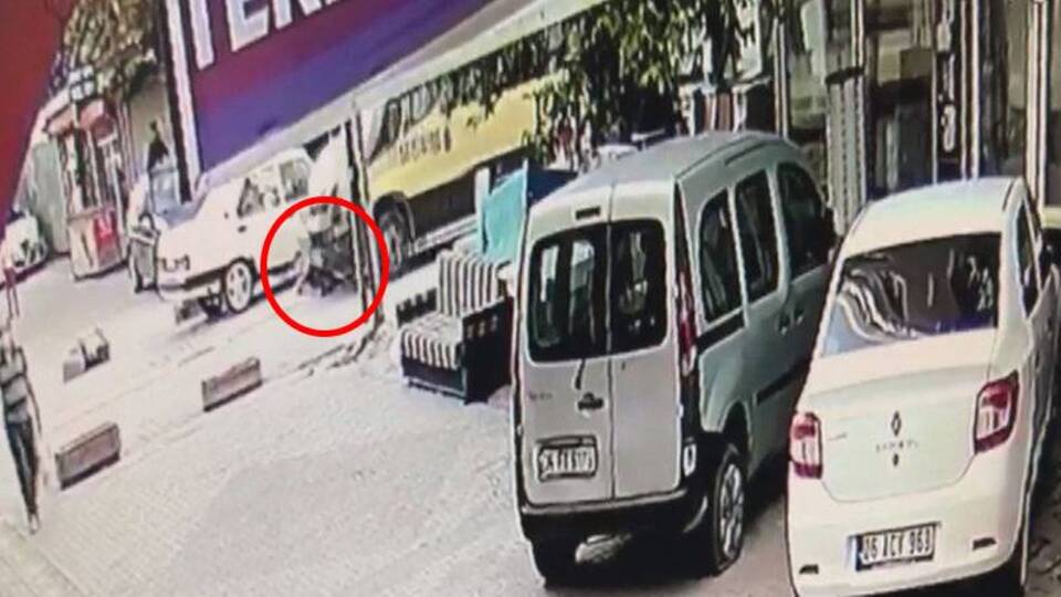 Çocuğa çarptı, ortalık karıştı