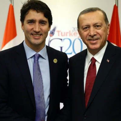 Erdoğan, Kanada Başbakanı Trudeau ile görüştü