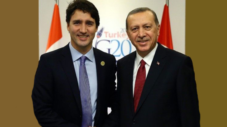 Erdoğan, Kanada Başbakanı Trudeau ile görüştü