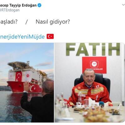 Cumhurbaşkanı Erdoğan'dan 'Fatih' paylaşımı