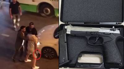 Trafikte silah çekmişti, yakalandı