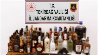 Tekirdağ'da kaçak içki operasyonu